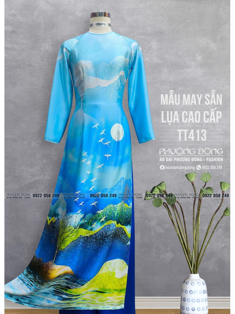 Áo Dài Truyền Thống Lụa Cao Cấp TT413